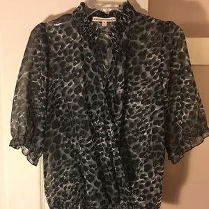 Animal print blouse